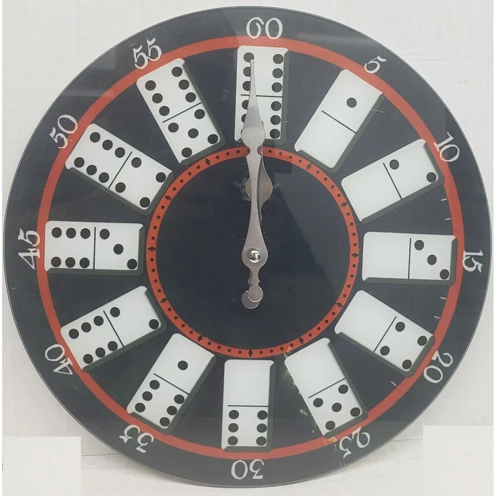 Kitchen Plastic Under The Glass Decorative Wall Clock, 12